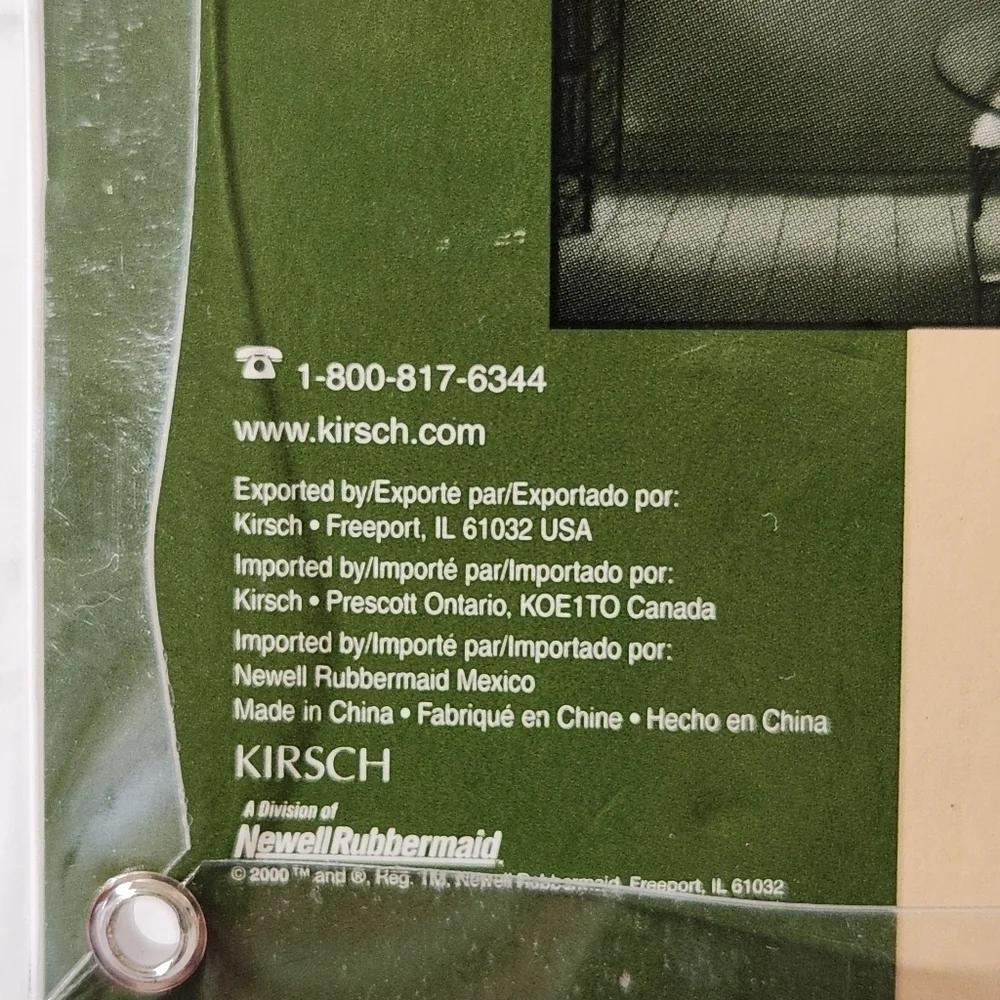 Fashion Trends by Kirsch Decorative Curtain Rod Finials Acorn Style Set 2 NWT